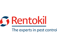 Logo of RENTOKIL, the experts in pest control.